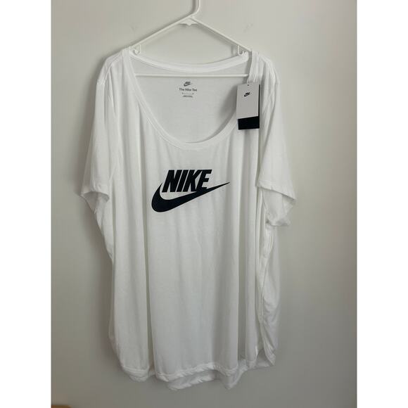 Nike Plus Futura Logo Tee T-Shirt White NWT - Size 4X - Picture 2 of 6